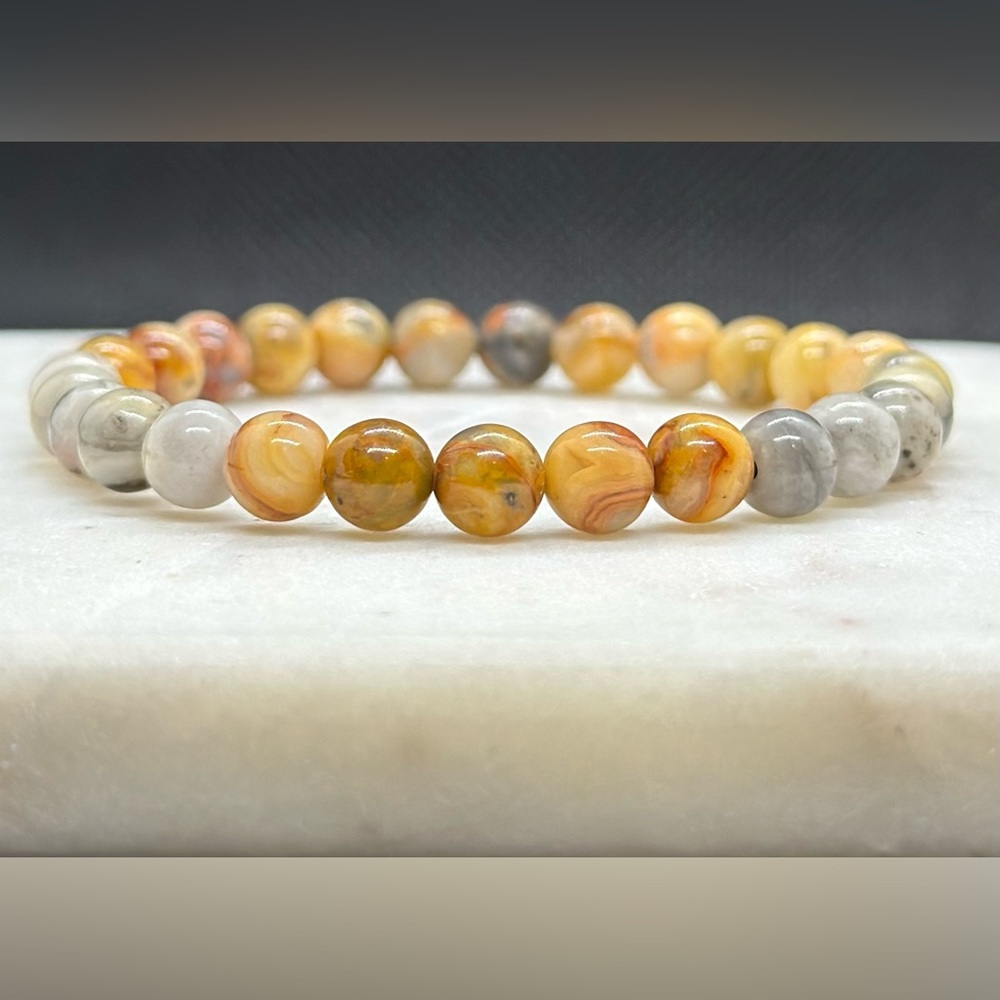 Crazy Lace Agate Healing Crystal Bracelet